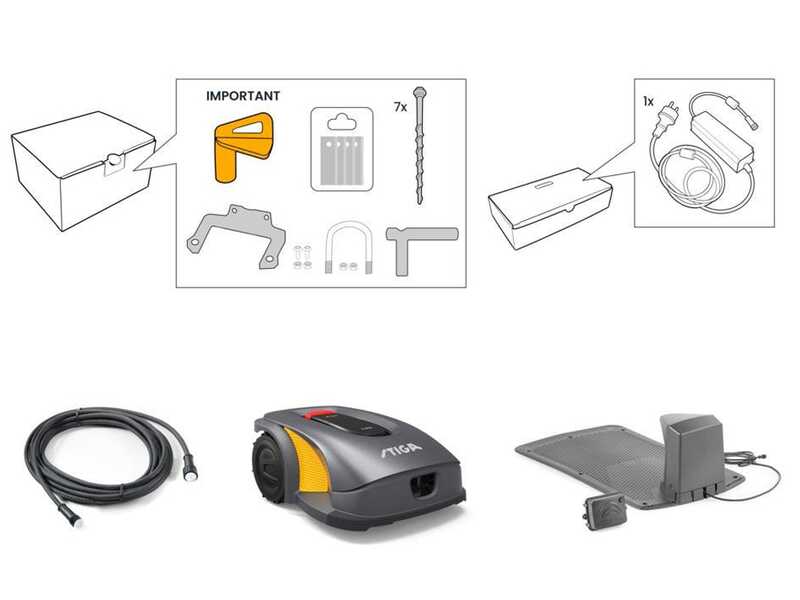 Stiga A 5000 - Robot rasaerba - Con due batterie E-Power da 5 Ah