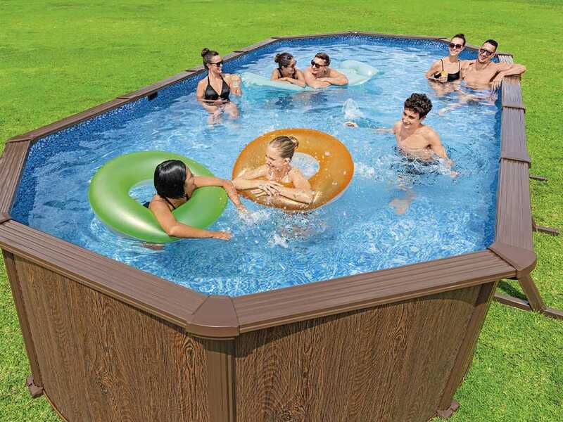 Bestway Hydrium 561CW - Piscina Ovale per 11-15 Persone
