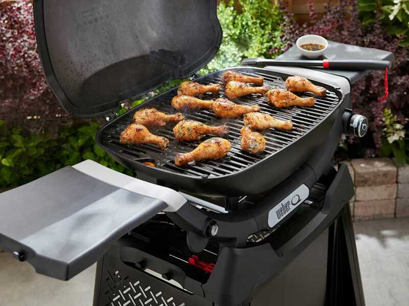 Weber Q2200N - Barbecue a gas con carrello Premium - Ripiani laterali