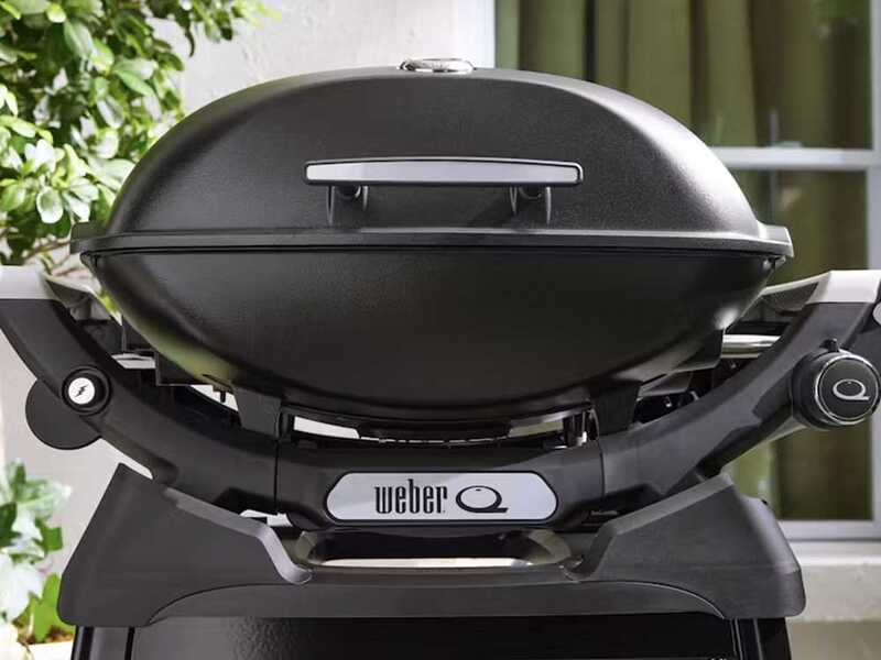 Weber Q2200N - Barbecue a gas con carrello Premium - Ripiani laterali