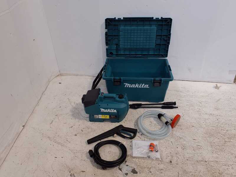 OUTLET - PICCOLI DIFETTI ESTETICI - Makita DHW080ZK - Idropulitrice a batteria con vasca - 2x 18V 5Ah