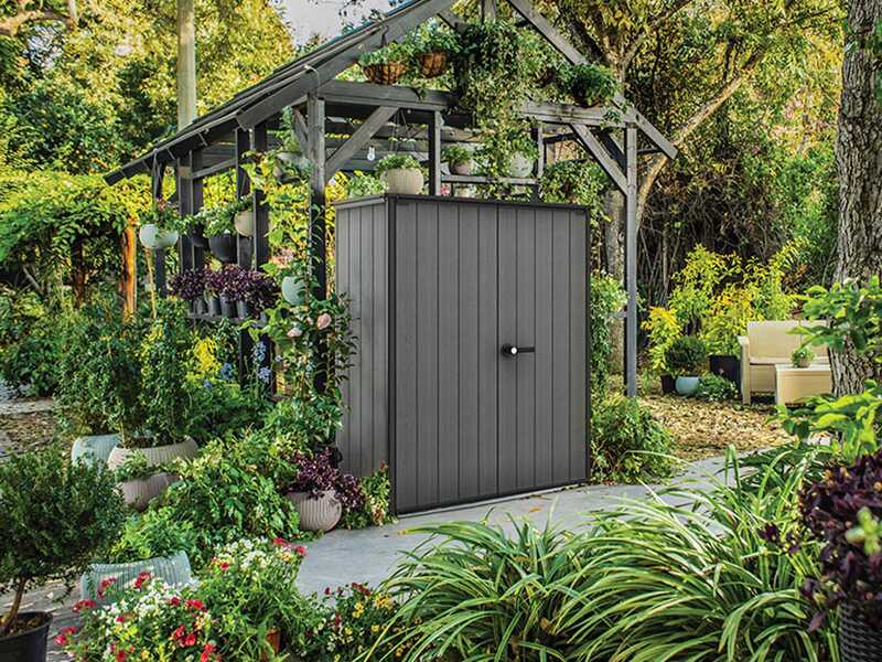 Keter Cortina Alto - Armadio porta attrezzi da giardino