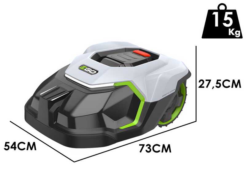 EGO RM 4000 E - Robot rasaerba - con batteria al litio da 24V - 10Ah