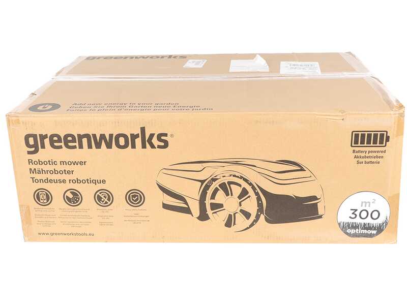 Greenworks OPTIMOW S - Robot rasaerba - Con cavo perimetrale