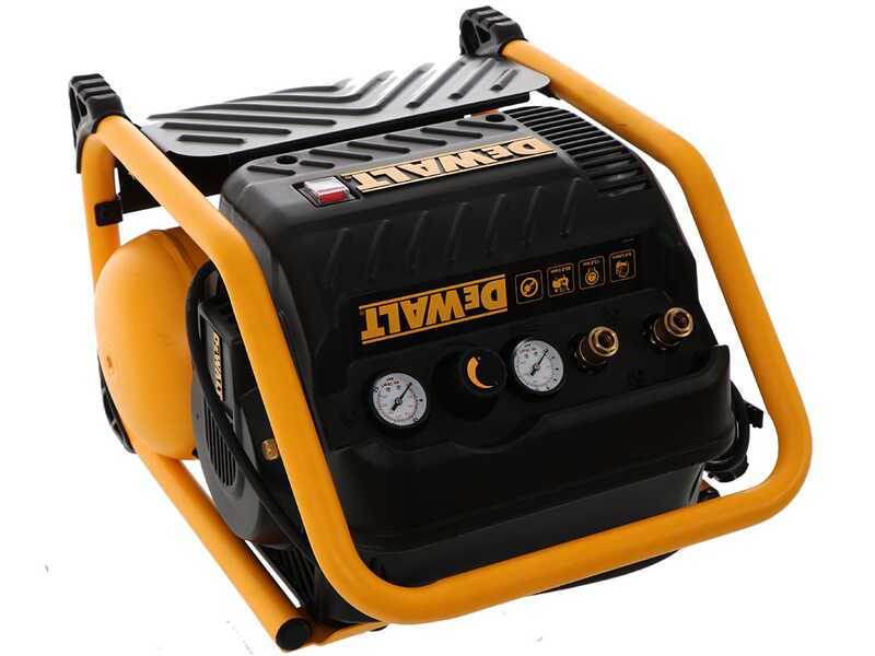 OUTLET - SENZA IMBALLO ORIGINALE - DeWalt DPC10QTC-QS - Compressore aria elettrico portatile monofase, oil-less - Motore 1.5 HP - 9.4 lt