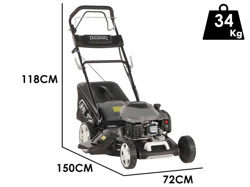 Blackstone Essentials ESP 560-224 - Rasaerba a scoppio trazionato - 4 in 1 -  Motore a scoppio da 224cc