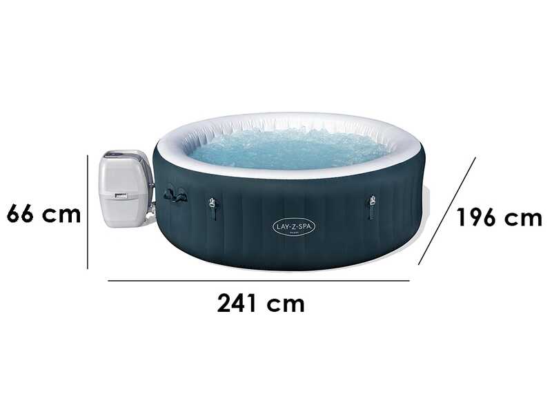 Bestway Lay-Z-Spa Miami AirJet 6001D - Piscina idromassaggio spa per 5-6 Persone