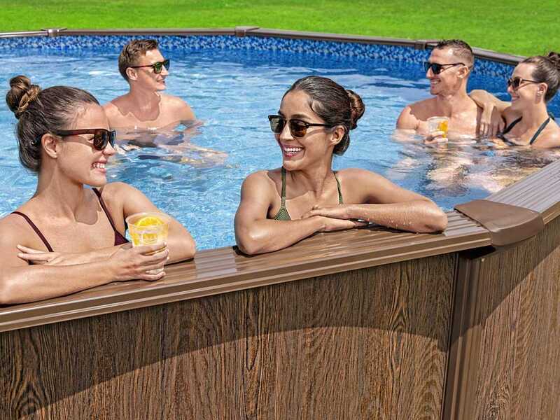 Bestway Hydrium 561CU - Piscina rotonda per 9-10 Persone