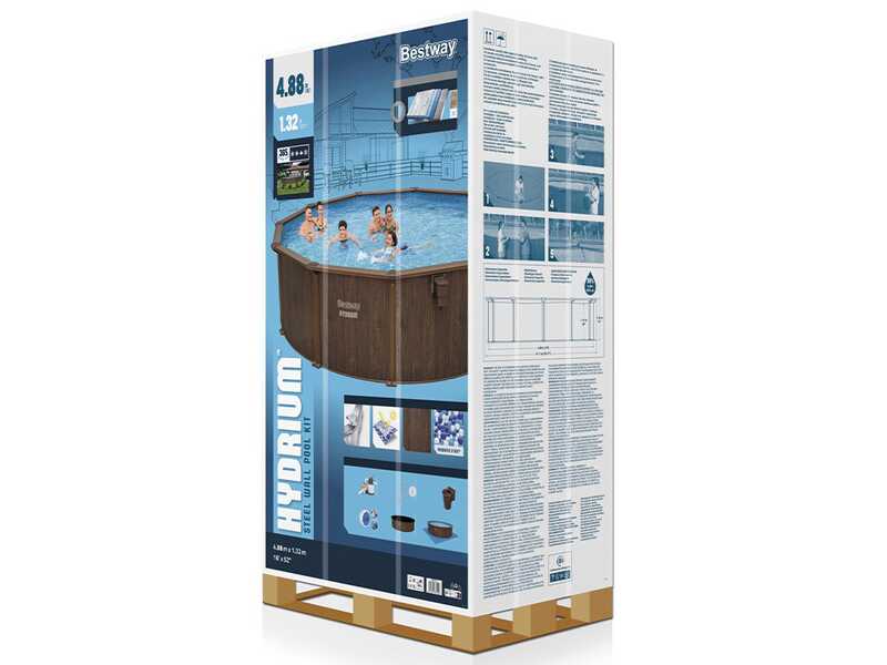 Bestway Hydrium 561CU - Piscina rotonda per 9-10 Persone