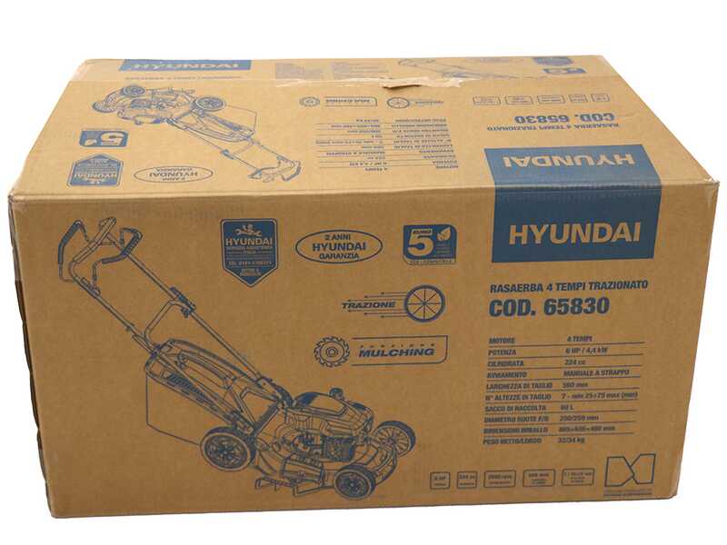Hyundai DM56SC-D224 - Rasaerba a scoppio trazionato - Motore Hyundai DV224