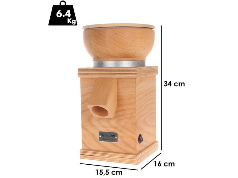 OUTLET - DIFETTI ESTETICI - Schnitzer Cerealo 100 - Mulino per farina a pietra in faggio multiplex - 250W