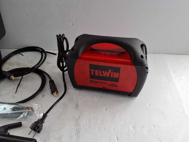 OUTLET - SENZA IMBALLO ORIGINALE - Telwin Force 165 - Saldatrice Inverter (MMA) + Valigetta, corrente continua (DC)