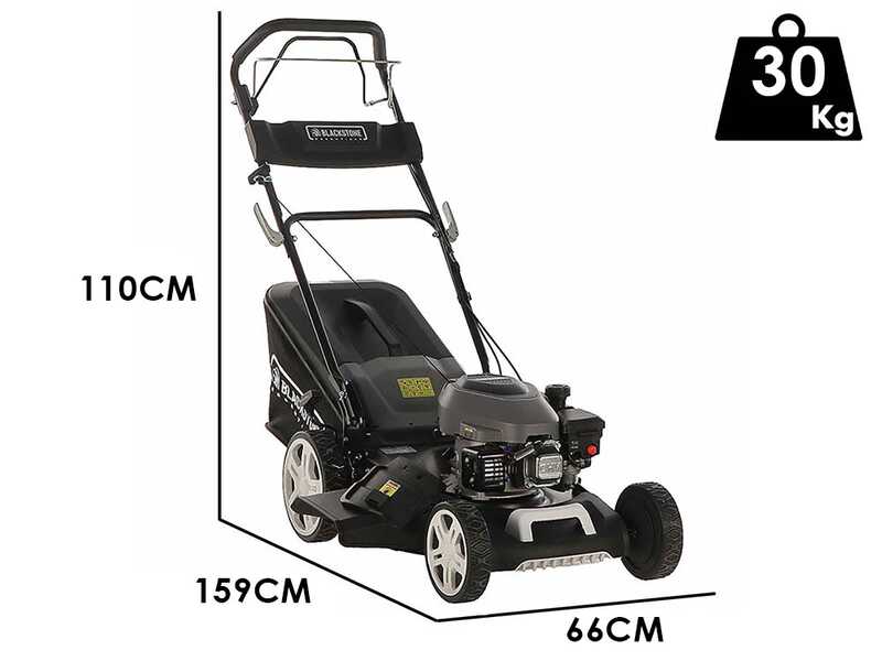 Blackstone Essentials ESP 460-180 - Rasaerba a scoppio trazionato - 4 in 1 -  Motore a scoppio da 180cc