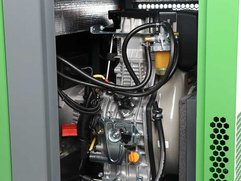 Energy EY-7MDE-SA AVR - Generatore di corrente diesel silenziato con AVR - 5 Kw - Continua 4,5 kW Monofase + ATS