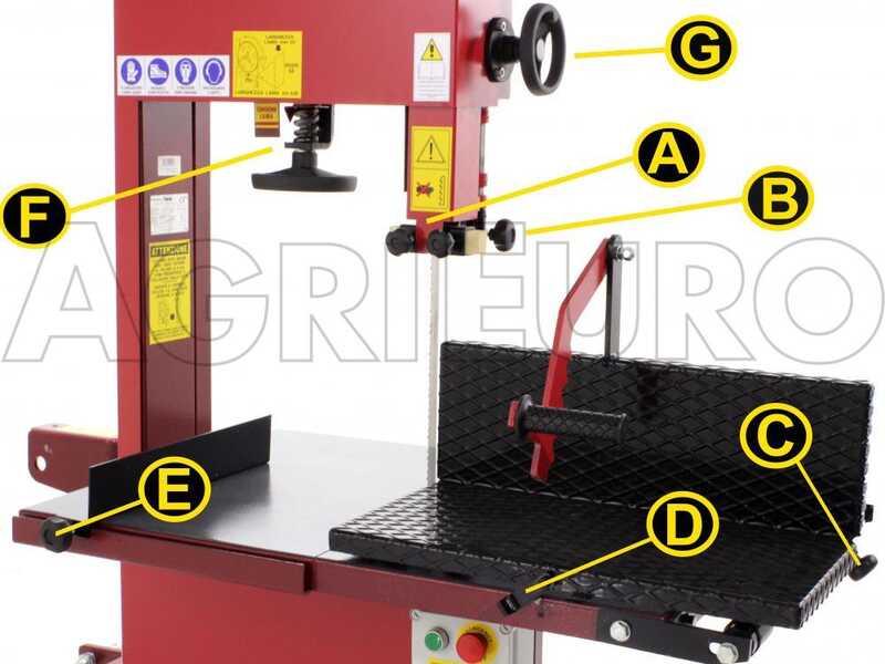 OUTLET - DIFETTI ESTETICI - Sega a nastro legna da ardere 600 RE - Elettrica
