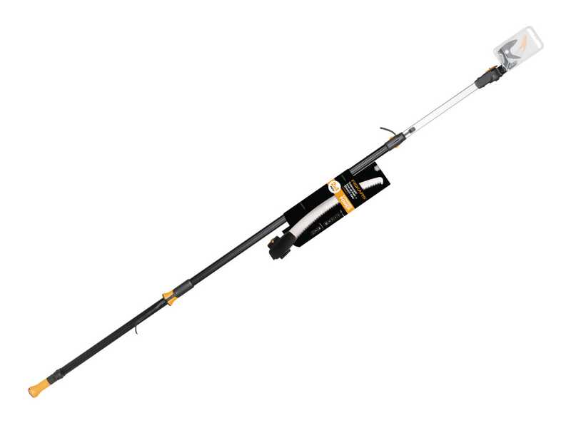OUTLET - PICCOLI DIFETTI ESTETICI - Fiskars UPX86 - Forbicione da potatura telescopico professionale - asta 240/400 cm + segaccio - &Oslash; 32mm