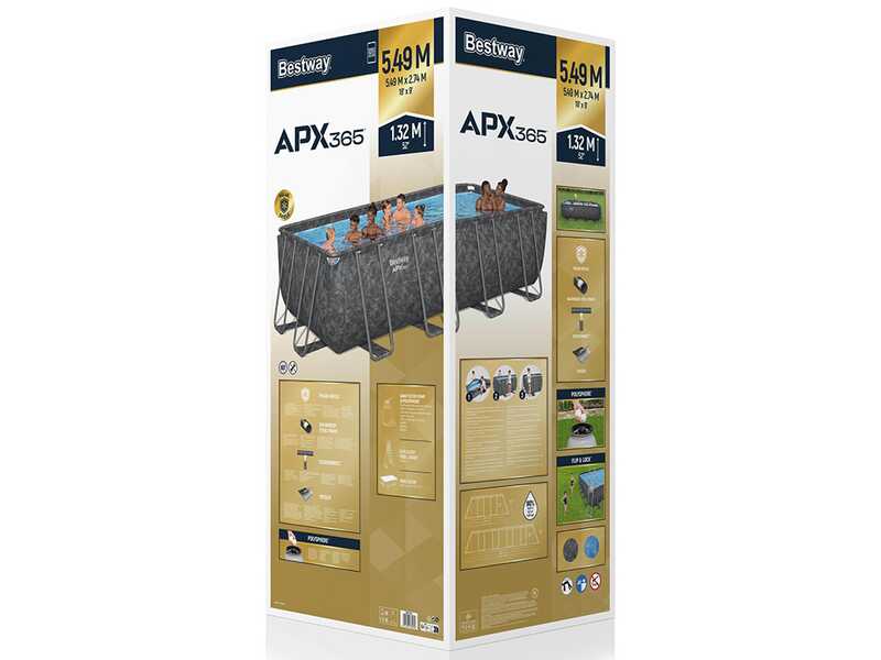 Bestway APX 365 561KA - 549x274x132 cm - Piscina fuori terra per 7-8 Persone