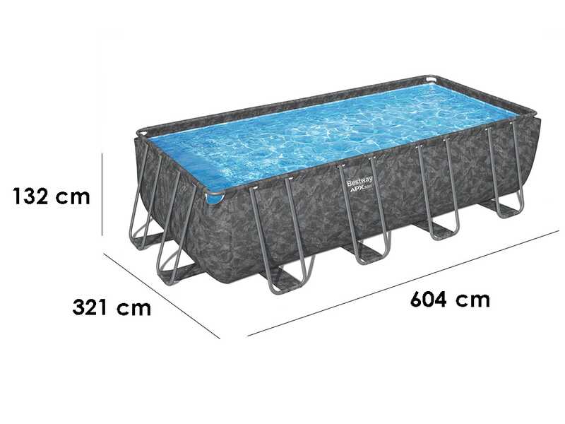Bestway APX 365 561KA - 549x274x132 cm - Piscina fuori terra per 7-8 Persone
