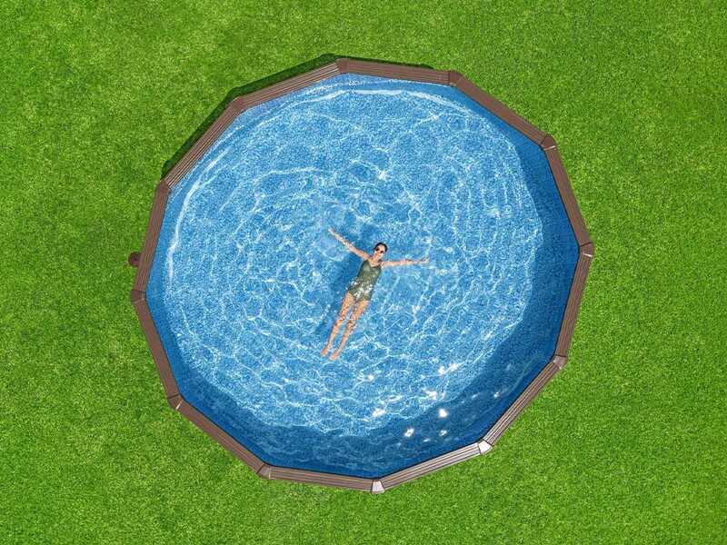 Bestway Hydrium 561CS - Piscina rotonda per 11-15 Persone