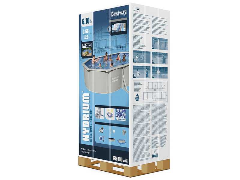 Bestway Hydrium 56369 - Piscina Ovale per 11-15 Persone