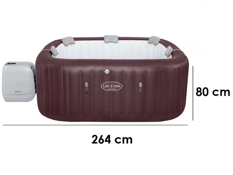 Bestway Lay-Z-Spa Maldives HydroJet Pro 6001U - Piscina idromassaggio spa