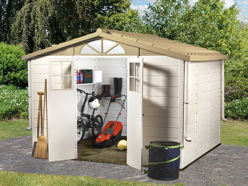 Garofalo Tuscany Evo 280 - Casetta da giardino - Con finestre e porta a doppia anta