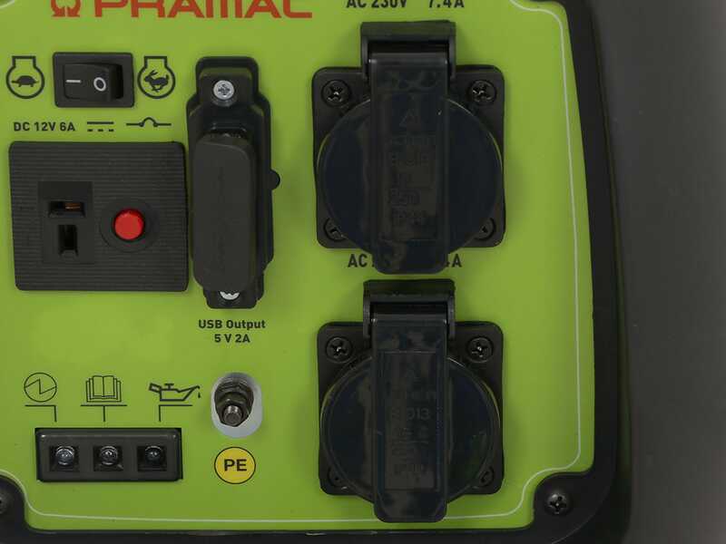 Pramac PMi2500 - Generatore di corrente silenziato portatile a inverter 2.3 kW - Continua 2 kW Monofase
