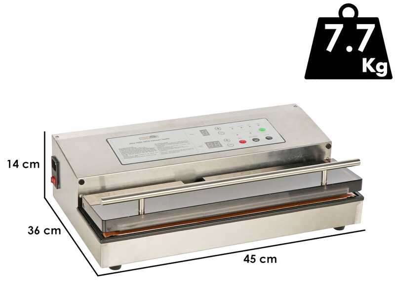 RoyalFood RSV 5500 - Macchina per il sottovuoto - Doppia Barra saldante da 40cm