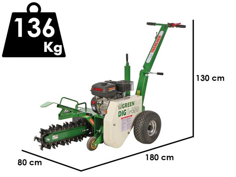 OUTLET - SENZA IMBALLO ORIGINALE - GreenBay DIG L-450 - Catenaria a scoppio - Loncin 196cc