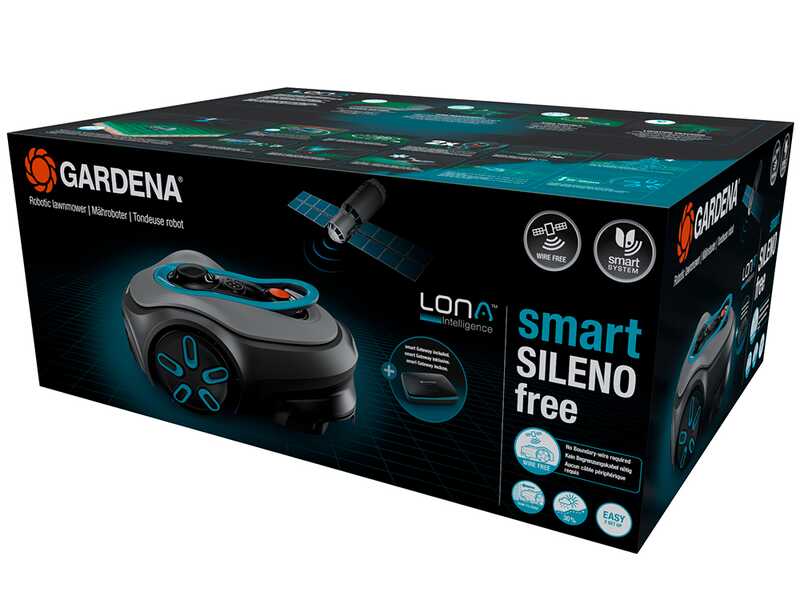 Gardena Smart SILENO Free 1200 - Robot tagliaerba - Gestione con Gardena Smart App -  Senza impianto