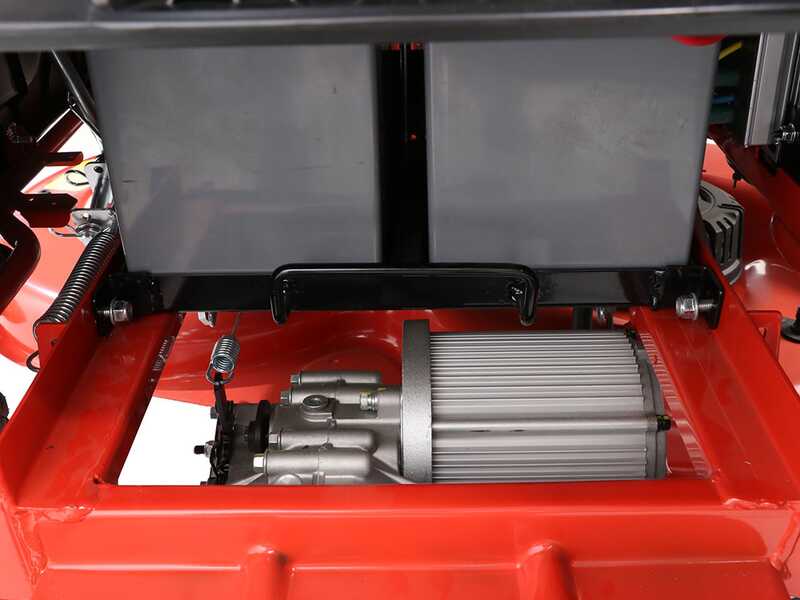 Blue Bird BR SD 108 - Trattorino tagliaerba a batteria 48V/75Ah - Taglio da 108cm