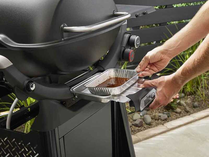 Barbecue A Gas Weber Q3200 Con Carrello - Griglia In Ghisa, 2 Bruciatori, Ripiani Laterali E Termometro