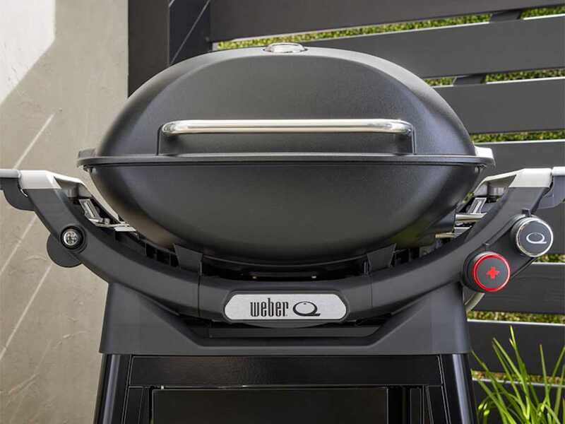 Weber Q3200N+ - Barbecue a gas con carrello Premium - Ripiani laterali