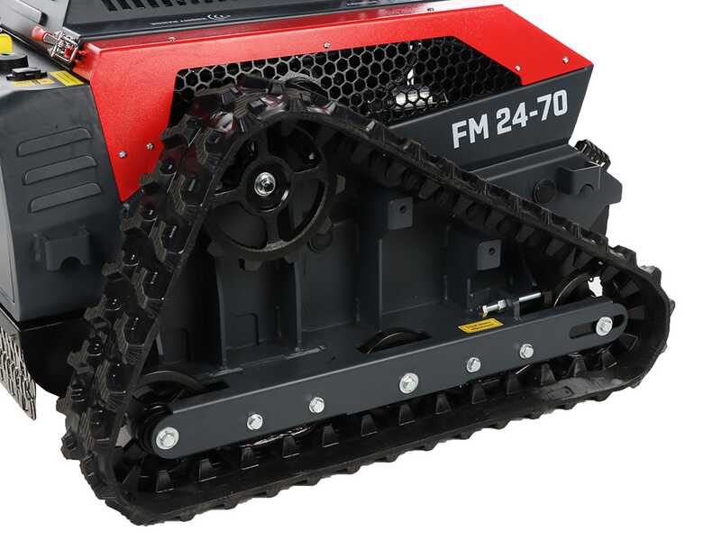 Blue Bird FM 24-70 - Robot Trinciaerba cingolato ibrido (scoppio + batteria) - Radiocomandato