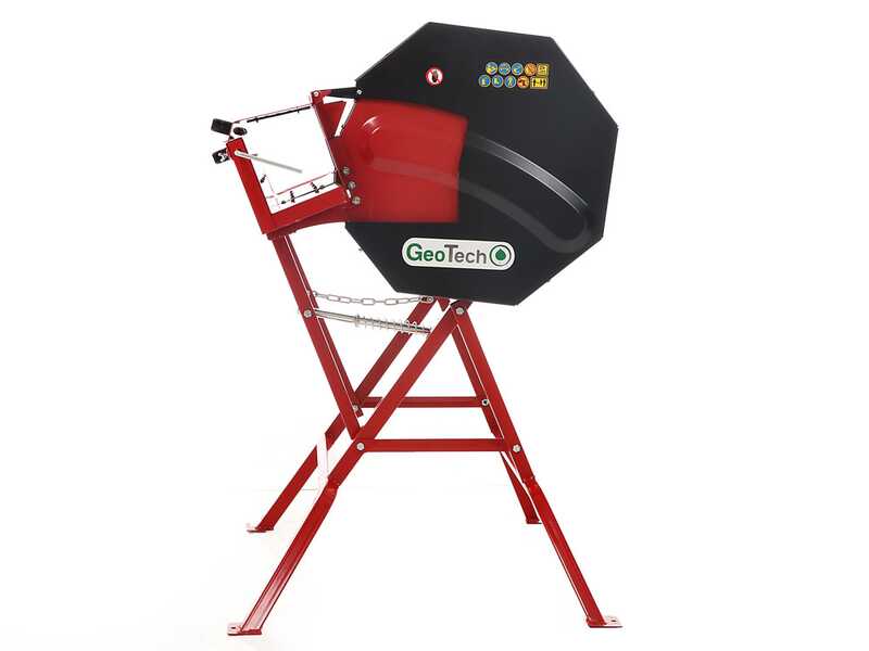 OUTLET - PICCOLI DIFETTI ESTETICI - GeoTech SA 410 - Tagliatronchi elettrico - Sega circolare a cavalletto monofase