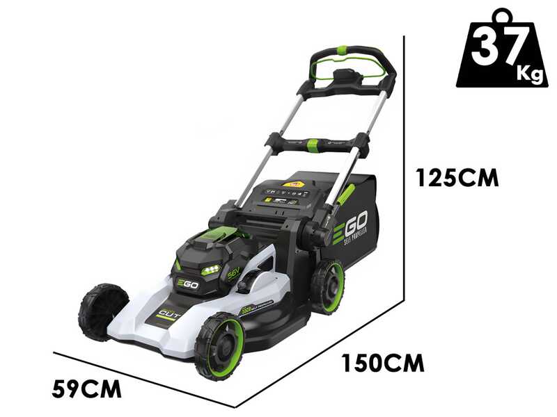 PROMO EGO LM2236E-SP - Tagliaerba trazionato a batteria - 56V / 10Ah - Taglio 55cm