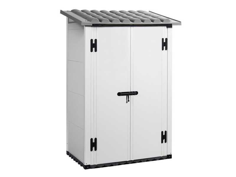 Garofalo Urban 100 - Casetta da giardino - Con porta a doppia anta - 122.5x82.5x201 cm
