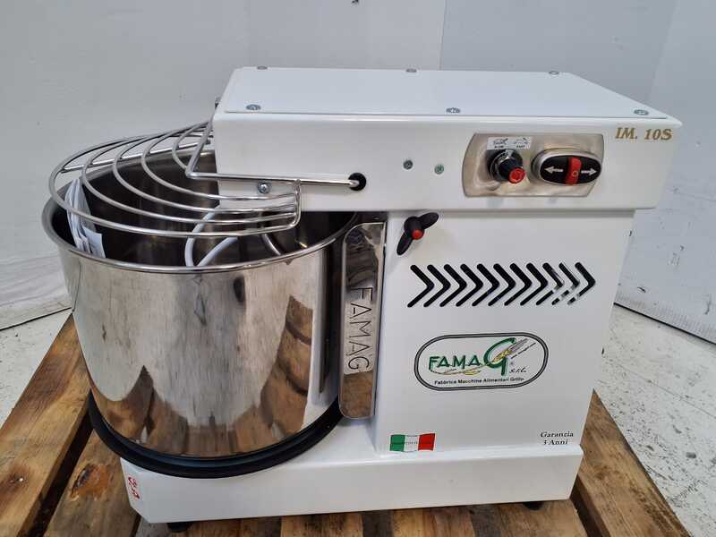 OUTLET - SENZA IMBALLO ORIGINALE - Famag Grilletta IM 10S/230 10 Velocit&agrave; HH - Impastatrice a spirale 10 Kg ad alta idratazione con testa sollevabile
