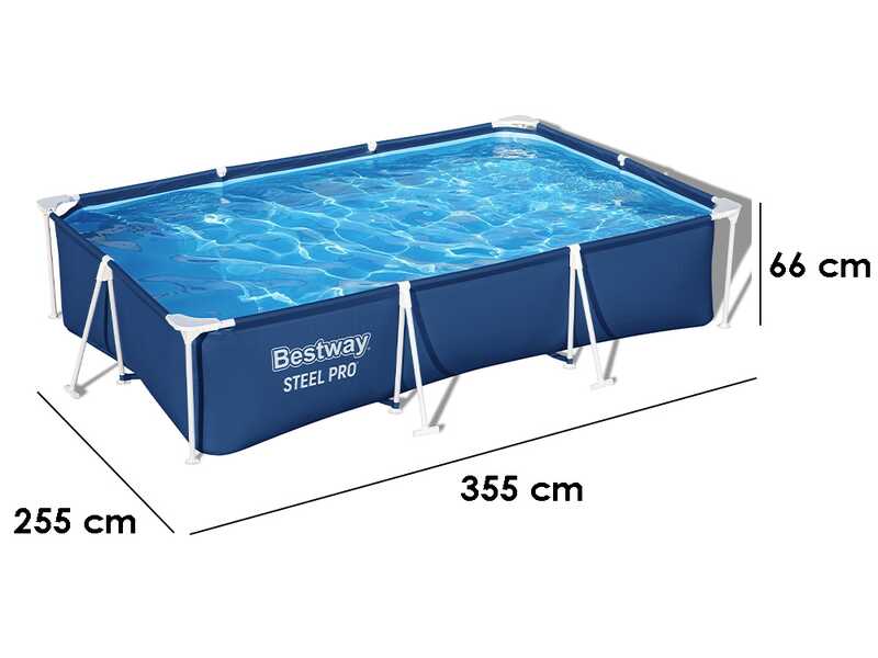 Bestway Steel Pro 56404 - Piscina fuori terra per 3-4 Persone