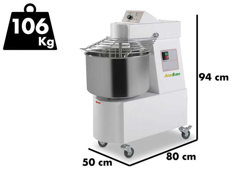 OUTLET - UTILIZZATO PER PROVA - Impastatrice a spirale SKV 50 MO - Da 43 Kg ad alta idratazione con Variatore