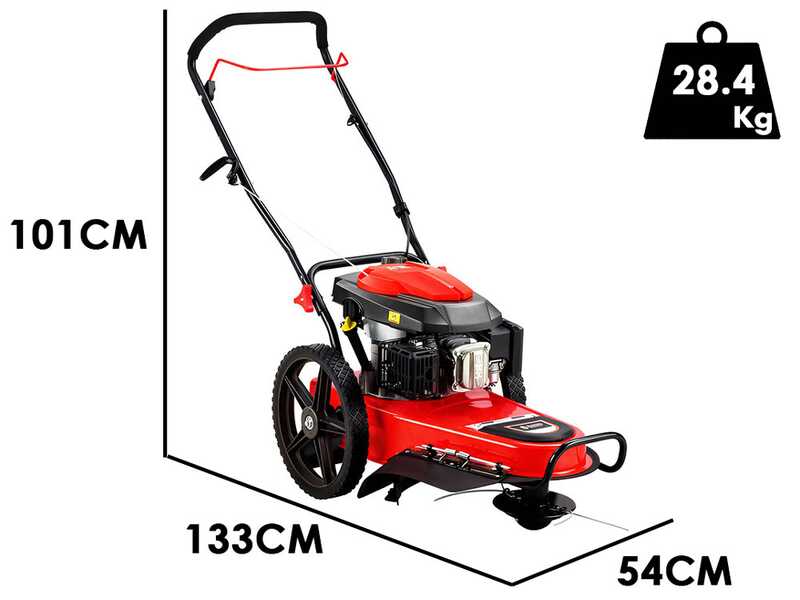 Blue Bird TrimTech W - Decespugliatore a ruote a benzina 4 tempi a spinta