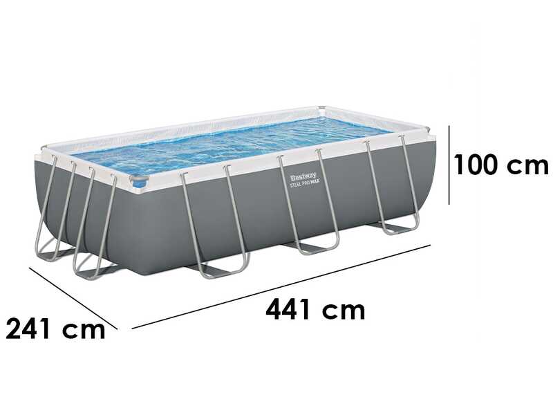 Bestway Steel Pro Max 56442 - Piscina fuori terra per 5-6 Persone
