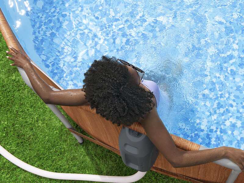 Bestway Steel Pro Max Comfort Jet 56719 - Piscina Ovale con sistema idromassaggio