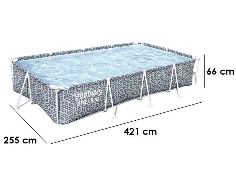 Bestway Steel Pro 561FT - Piscina fuori terra per 5-6 Persone
