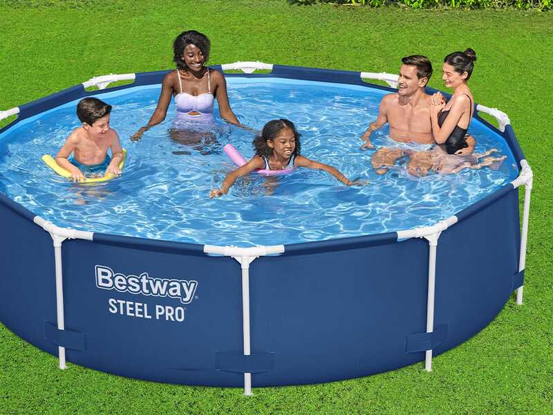 Bestway Steel Pro 56677 - &Oslash;305x76 cm - Piscina Rotonda per 3-4 Persone