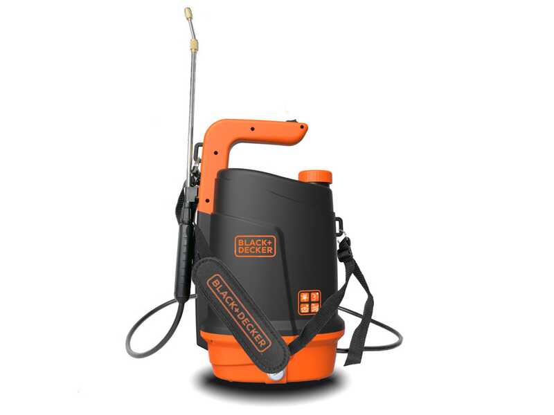 OUTLET - PICCOLI DIFETTI ESTETICI - Black &amp; Decker BXSPBS05E - Pompa irroratrice a spalla a batteria - 5 litri - 3,7V - 2,6Ah