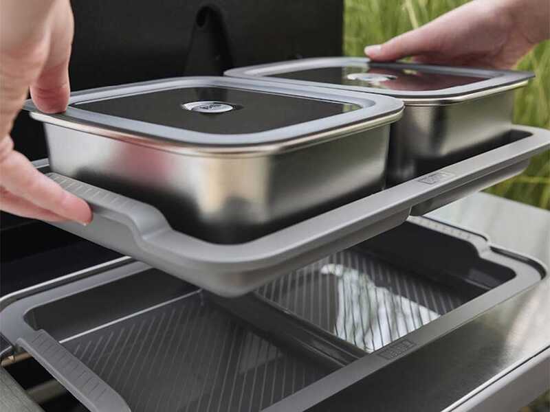 Set 2 contenitori per alimenti Weber Works