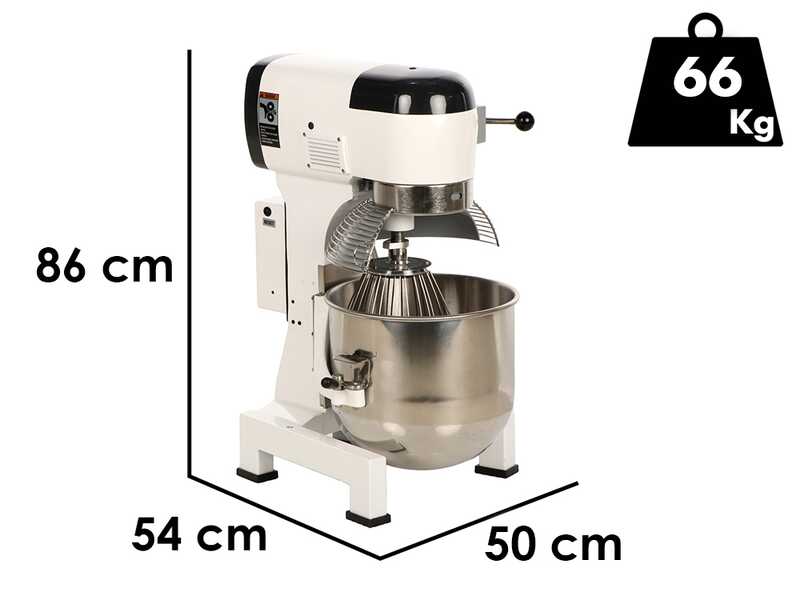 OUTLET - DIFETTI ESTETICI - Prismafood iLine MZPL030 - Impastatrice planetaria - Vasca in inox 30 litri