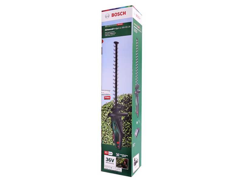 OUTLET - UTILIZZATO PER PROVA - Bosch AdvancedHedgeCut 36 - Tagliasiepi a batteria litio 36V/2Ah - Lama da 65 cm