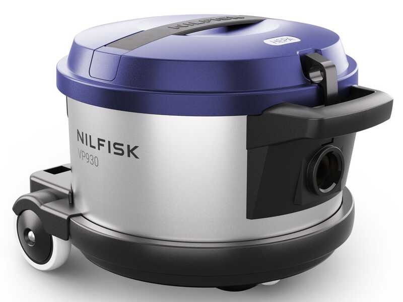 OUTLET - PICCOLO DIFETTO ESTETICO - Nilfisk VP 930 Eco Pro Hepa Blu HF EU - Aspirapolvere ULTRA silenzioso - Fusto in acciaio 15 lt - 760W